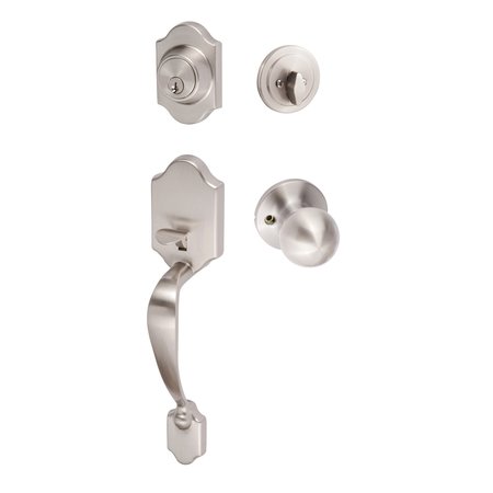 SURE-LOC HARDWARE Sure-Loc Hardware Coral Handleset, Tahoe Handleset Trim, Satin Nickel CR507-TA 15